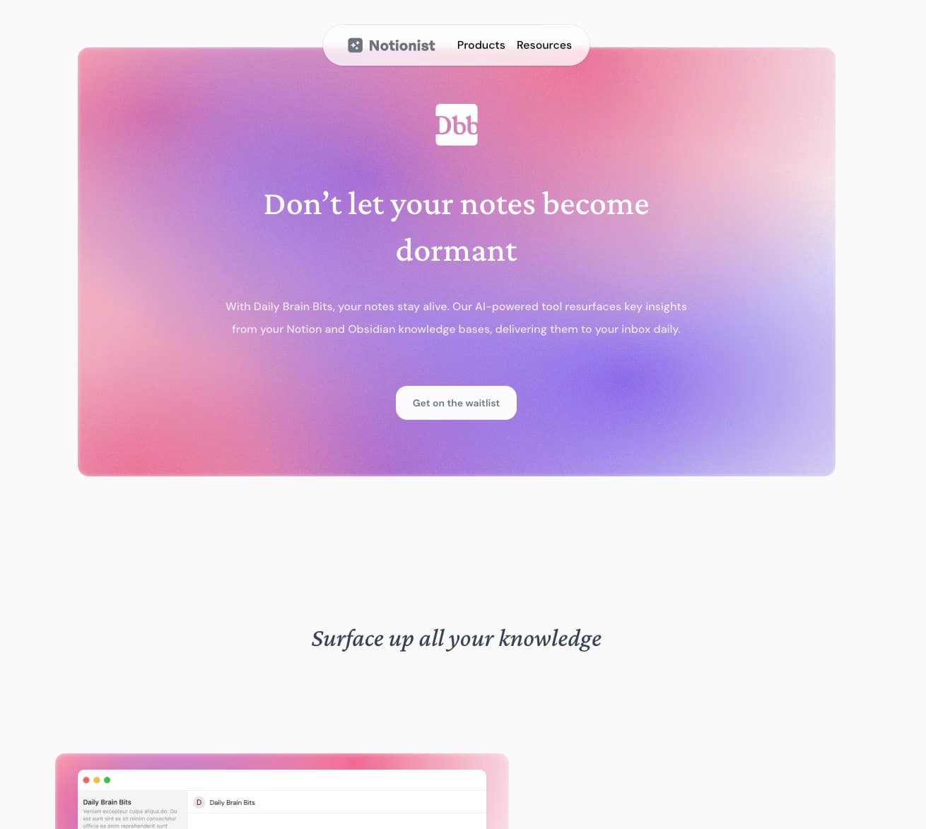 Daily Brain Bits Website